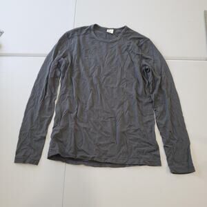 Sioro Shirt Mens Medium Gray Merino Wool Long Sleeve Crewneck Base Layer Top